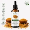 A 30 ml amber glass bottle of mustard oil