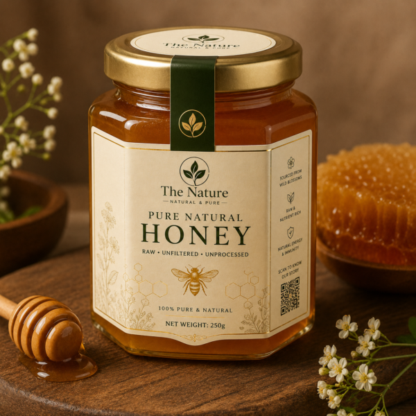 100% Pure Natural Honey – Raw, Organic & Unprocessed