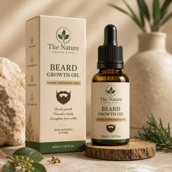 Beard Growth Oil — Stimulates Fuller, Thicker Beard Growth & Eliminates Beard Itch | 100% Natural & Organic